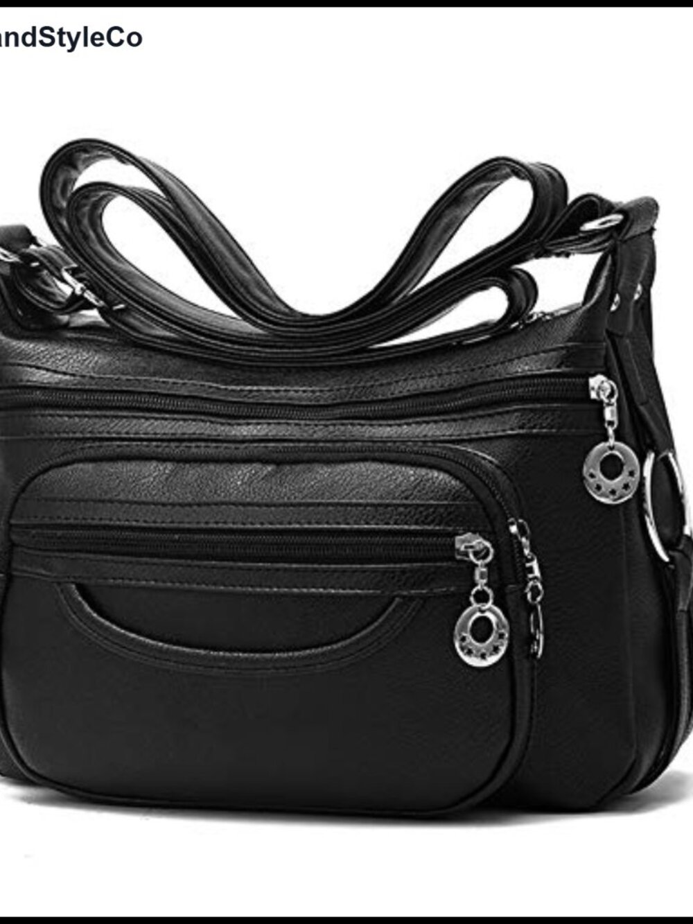 Satchel Bag Women Crossbody Purse Lightweight Vegan Leather Adjustable Strap